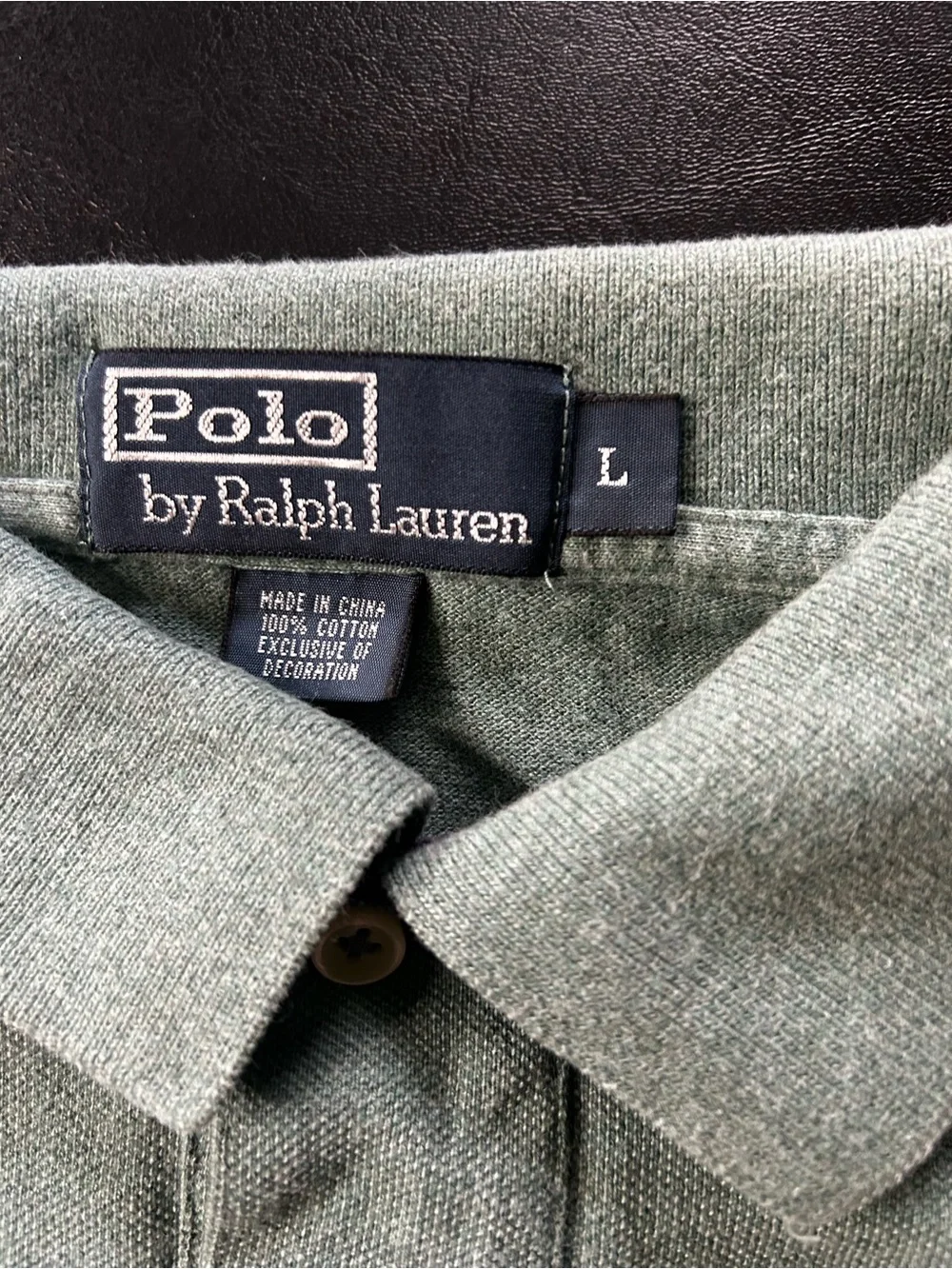 Polo Ralph Lauren Men's Gray and Purple Striped Cotton Polo Shirt Size L